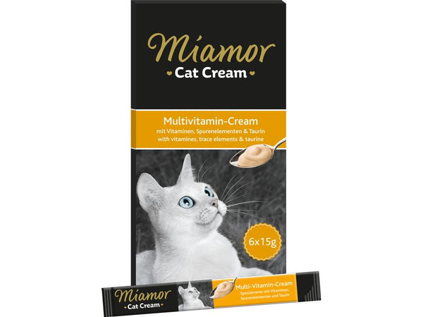 Crème multivitaminée Cat Snack, 6 x 15 g Miamor