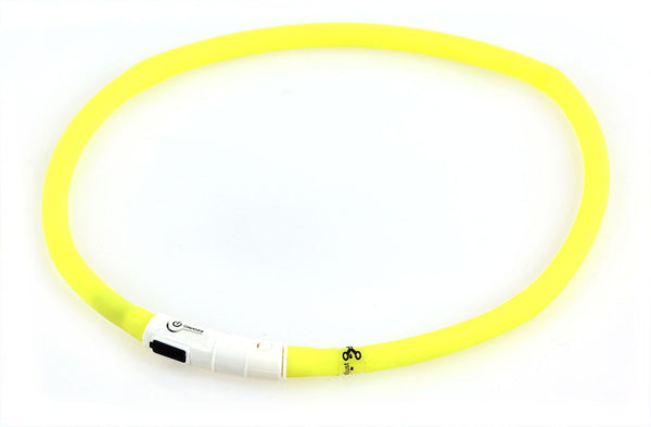 collier lumineux Reflex avec USB, jaune