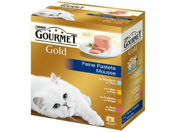 Nourriture humide mousse Gourmet Gold, 8x85g Purina 