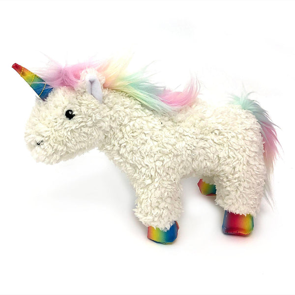 chien sp. Licorne arc-en-ciel en peluche