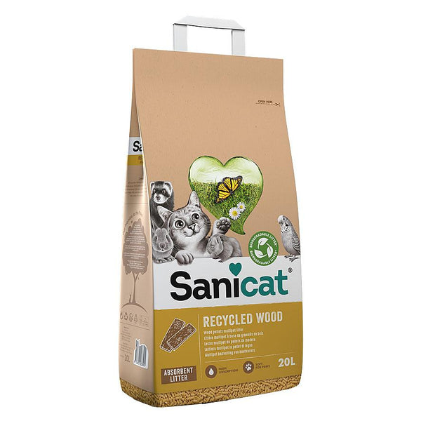 Sanicat litière pour chat Sani &amp; Green Cellulose