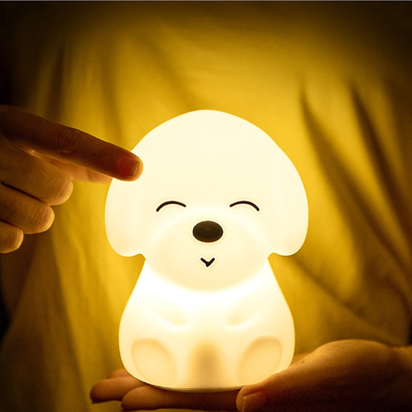 Veilleuse tactile en forme de chien LED 