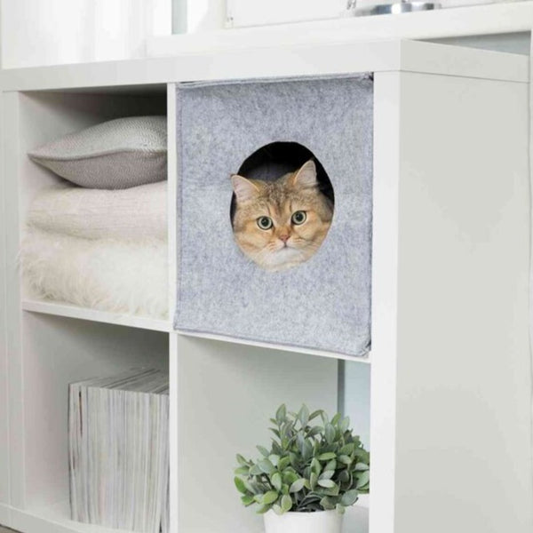 Cave Anton pour étagères, 33 × 33 × 37 cm, gris