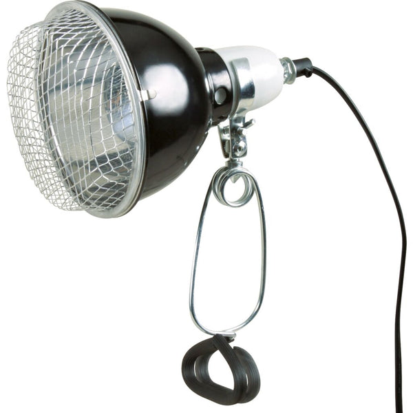 Lampe à pince à réflecteur avec grille de protection