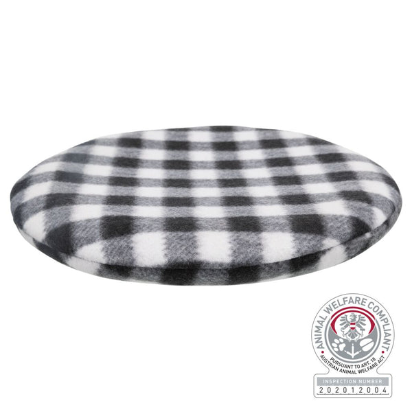Coussin chauffant pour micro-ondes, ø 26 cm, noir/blanc