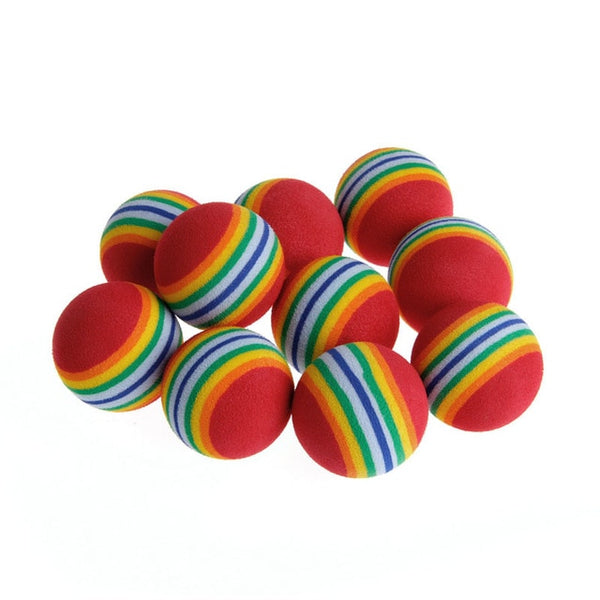 10 balles colorées de jeu