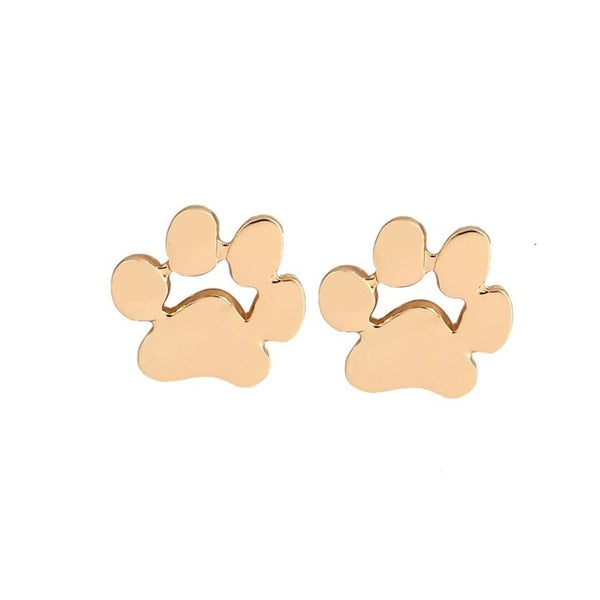 Boucles d'oreilles dorées avec pattes